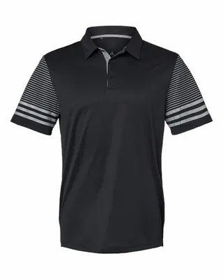 Striped Sleeve Polo - Stealth Promo Co