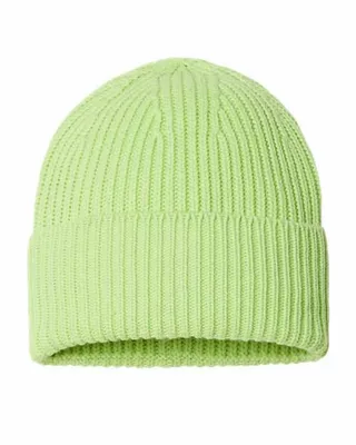Sustainable Chunky Rib Cuffed Beanie - Stealth Promo Co