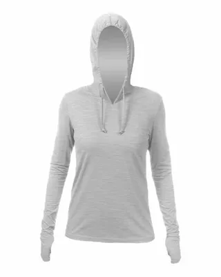 Women's Breeze Tech Hooded Long Sleeve T-Shirt - Stealth Promo Co