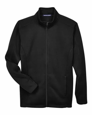 Men's Bristol Full-Zip Sweater Fleece Jacket - Stealth Promo Co