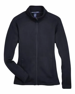 Women's Bristol Full-Zip Sweater Fleece Jacket - Stealth Promo Co