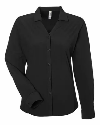 Women's Ultra UVP® Long Sleeve Marina Shirt - Stealth Promo Co