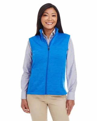 Women's Newbury Mélange Fleece Vest - Stealth Promo Co