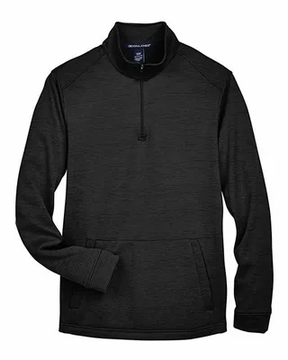 Men's Newbury Mélange Fleece Quarter-Zip Pullover - Stealth Promo Co