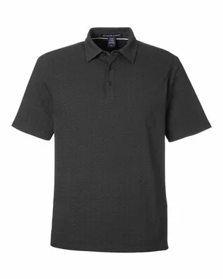 Men's Crownlux Performance® Geo Polo - Stealth Promo Co