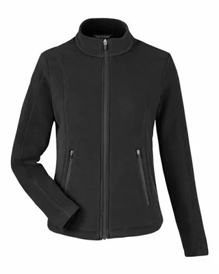Women's CrownLux Performance® Fleece Full-Zip Jacket - Stealth Promo Co