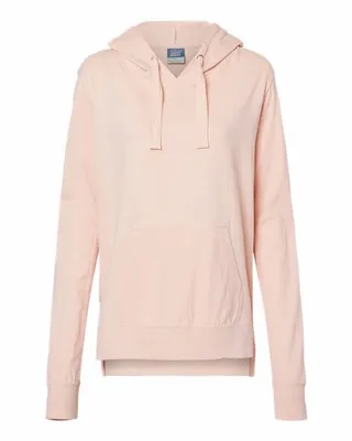 Women's Sueded Jersey Hooded Sweatshirt - Stealth Promo Co