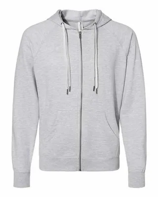 Icon Lightweight Loopback Terry Full-Zip Hooded Sweatshirt - Stealth Promo Co