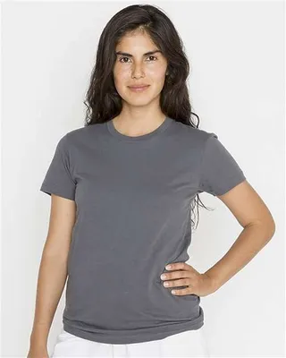 USA-Made Women's Fine Jersey T-Shirt - Stealth Promo Co