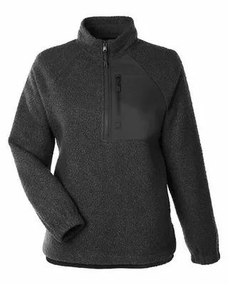 Women's Aura Sweater Fleece Quarter-Zip Pullover - Stealth Promo Co