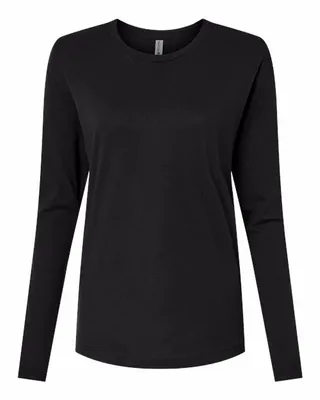 Women's Cotton Relaxed Long Sleeve T-Shirt - Stealth Promo Co