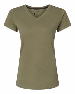 Women's RecycledSoft™ V-Neck T-Shirt - Stealth Promo Co