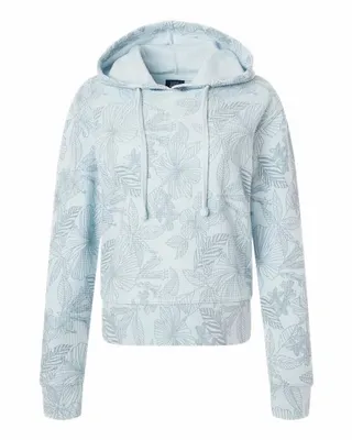 Women's Maddie Floral Print Hooded Sweatshirt - Stealth Promo Co