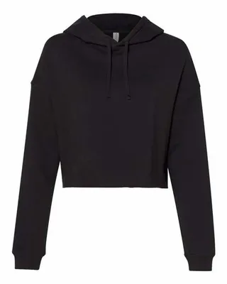 Women’s Lightweight Crop Hooded Sweatshirt - Stealth Promo Co