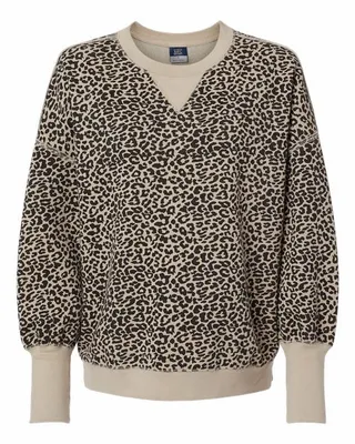 Women's Sueded Fleece Crewneck Sweatshirt - Stealth Promo Co