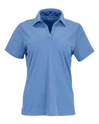 Women's Memphis Sueded Polo - Stealth Promo Co