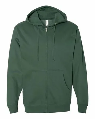 Midweight Full-Zip Hooded Sweatshirt - Stealth Promo Co