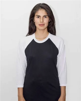 USA-Made Three Quarter Sleeve Raglan Baseball T-Shirt - Stealth Promo Co