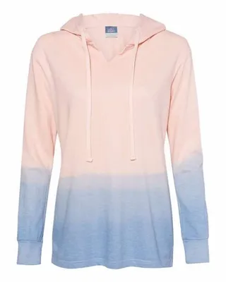 Women's French Terry Ombré Hooded Sweatshirt - Stealth Promo Co