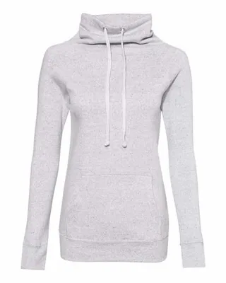 Women’s Space-Dyed Cowl Neck Sweatshirt - Stealth Promo Co