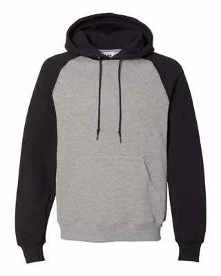 Unisex Dri Power® Colorblock Raglan Hooded Sweatshirt - Stealth Promo Co
