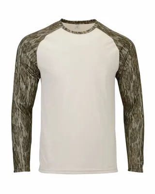Paragon Jackson Mossy Oak Colorblocked Long Sleeve T-Shirt - Stealth Promo Co