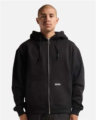 Men's Essential Super Heavyweight Full-Zip Hooded Sweatshirt - Stealth Promo Co