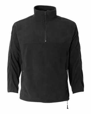 Men's Microfleece Quarter-Zip Pullover - Stealth Promo Co