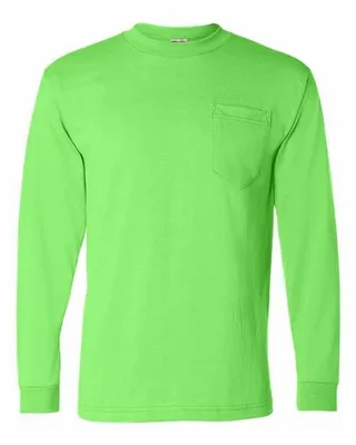 Adult USA Made Long-Sleeve T-Shirt with Pocket - Stealth Promo Co