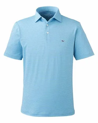 Men's Bradley Stripe Sankaty Polo - Stealth Promo Co