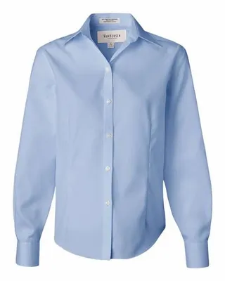 Women's Non-Iron Pinpoint Oxford Shirt - Stealth Promo Co