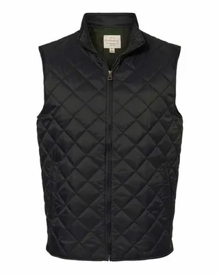 Men's Vintage Diamond Quilted Vest - Stealth Promo Co