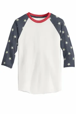 DISCONTINUED Alternative Eco-Jersey Baseball T-Shirt. AA2089 - Stealth Promo Co