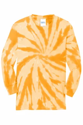 DISCONTINUED Port & Company Youth Tie-Dye Long Sleeve Tee. PC147YLS - Stealth Promo Co