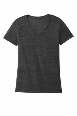 DISCONTINUED Jerzees Women's Snow Heather Jersey V-Neck T-Shirt 88WV - Stealth Promo Co