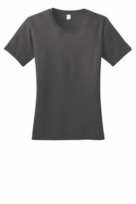 DISCONTINUED Port & Company Ladies Essential 100% Organic Ring Spun Cotton T-Shirt. LPC150ORG - Stealth Promo Co