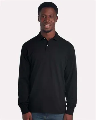 Men's Dri-Power® Long Sleeve Polo - Stealth Promo Co
