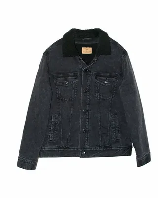 Threadfast Apparel Unisex Sherpa-Lined Denim Jacket - Stealth Promo Co