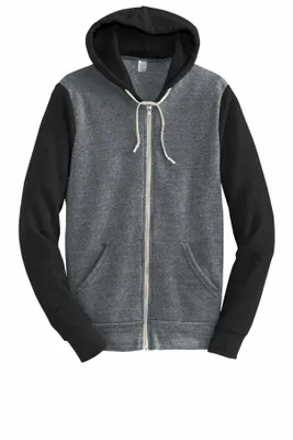 DISCONTINUED Alternative Colorblock Rocky Eco -Fleece Zip Hoodie. AA32023 - Stealth Promo Co