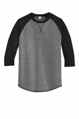 DISCONTINUED Alternative Dugout 3/4-Sleeve Vintage 50/50 Tee. AA5057 - Stealth Promo Co