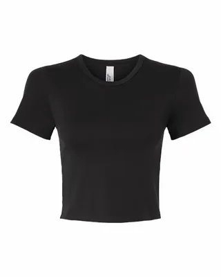 Women's Baby Rib Cropped Tee - Stealth Promo Co