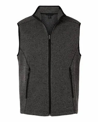 Men's Jasper Jacquard Fleece Vest - Stealth Promo Co