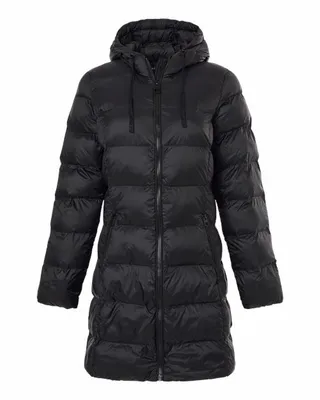 Women's Poly-filled 3/4 Length Coat - Stealth Promo Co