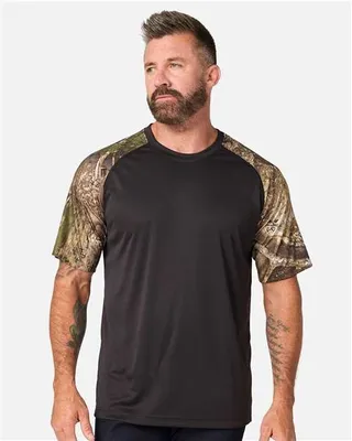 Unisex Realtree® Performance Colorblock T-Shirt - Stealth Promo Co