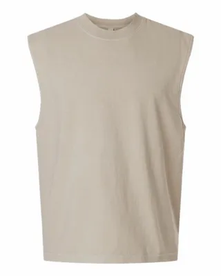 Unisex Heavyweight Cotton Garment-Dyed Mid-Length Muscle Tee - Stealth Promo Co