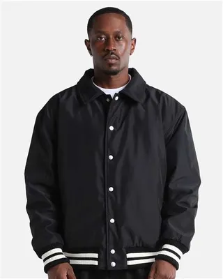 Unisex Collared Varsity Jacket - Stealth Promo Co