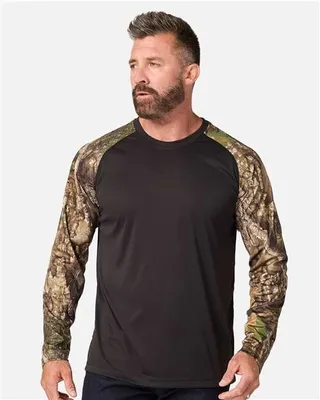 Unisex Realtree® Performance Colorblocked Long Sleeve T-Shirt - Stealth Promo Co
