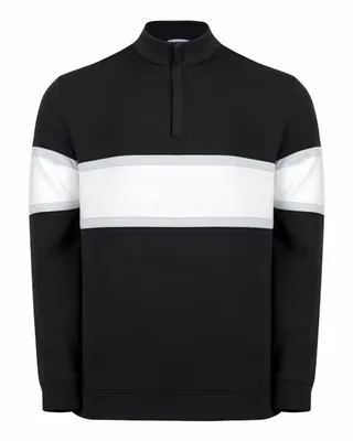 Men's Owen Quarter-Zip Colorblock Pullover - Stealth Promo Co