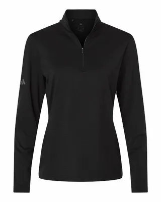 Women's Textured Stripe Quarter-Zip Pullover - Stealth Promo Co