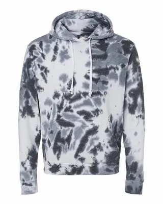 Men's Tie-Dyed Fleece Hooded Sweatshirt - Stealth Promo Co